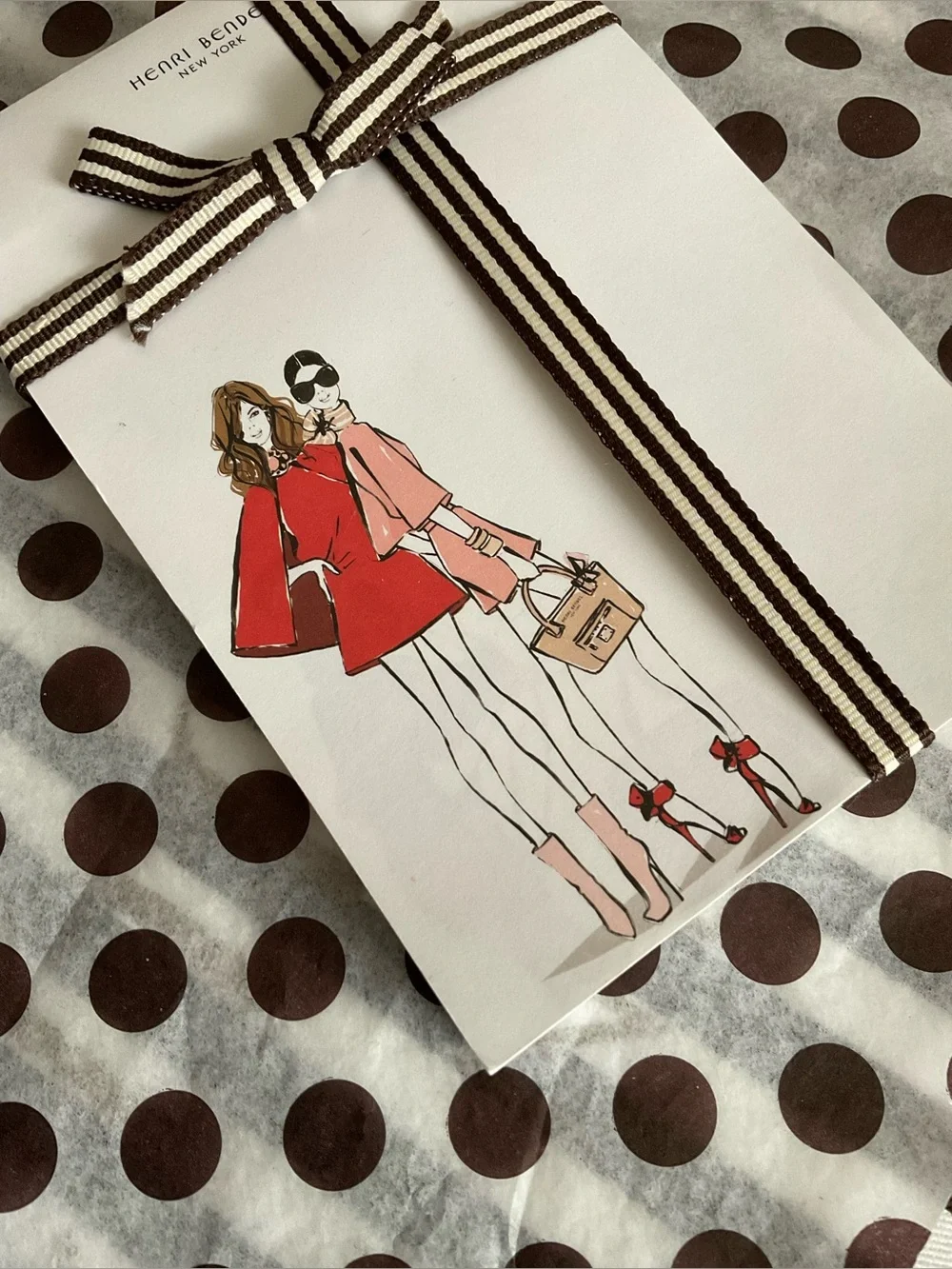 Henri Bendel Notepad Holder + Notepad with Designs by Megan Hess